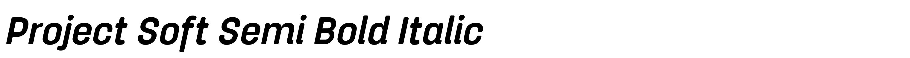 Project Soft Semi Bold Italic